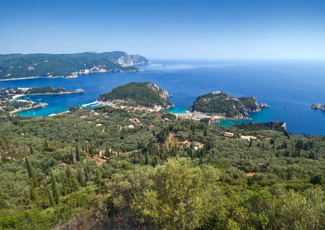 Paleokastritsa coastline and bays, Corfu